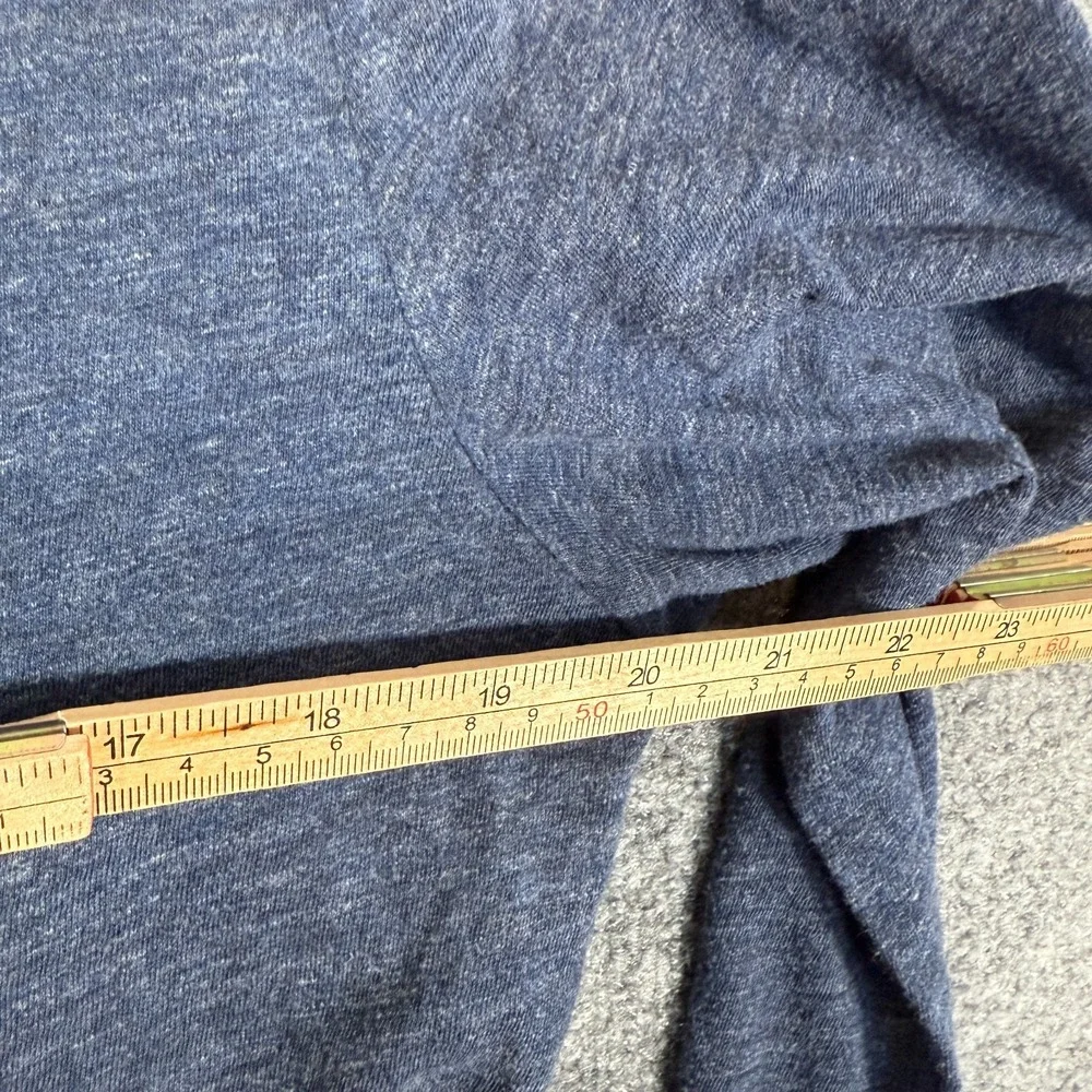 Banana Republic Shirt Mens Medium Blue Long Sleeve‎ Henley Moisture Wicking